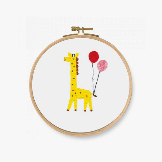 DMC Printed Embroidery Kit - Goofy Animals (Which One! Giraffe)