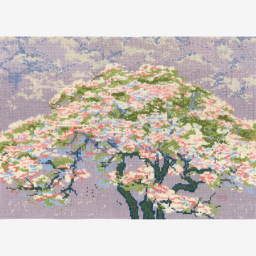 DMC Cross Stitch Kit - The British Museum (Cherry Blossom)