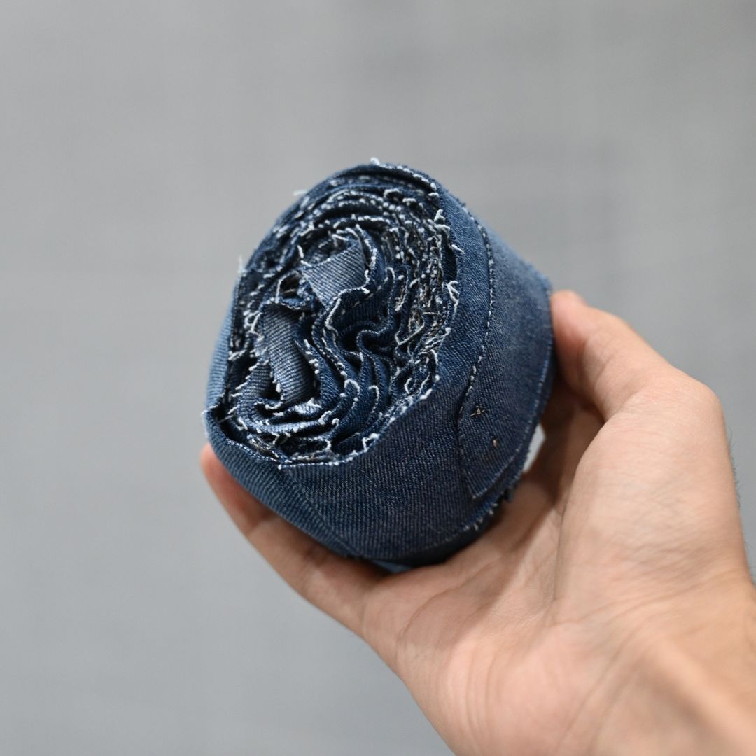 Recycled Hand-Cut Jeans Yarn
