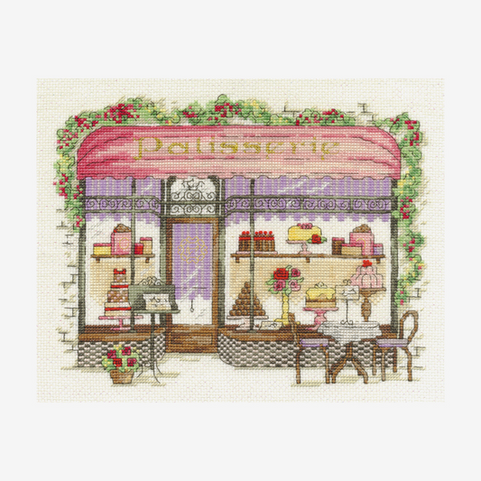 DMC Cross Stitch Kit - Vintage Shops (Patisserie)