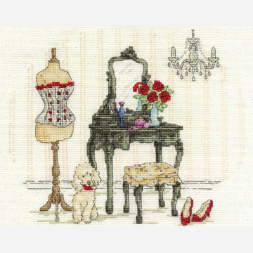 DMC Cross Stitch Kit - Vintage Shops (The Boudoir)