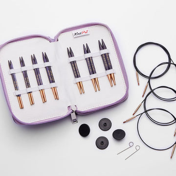 KnitPro J'Adore Cubics Interchangeable Circular Knitting Needles Set (10cm)