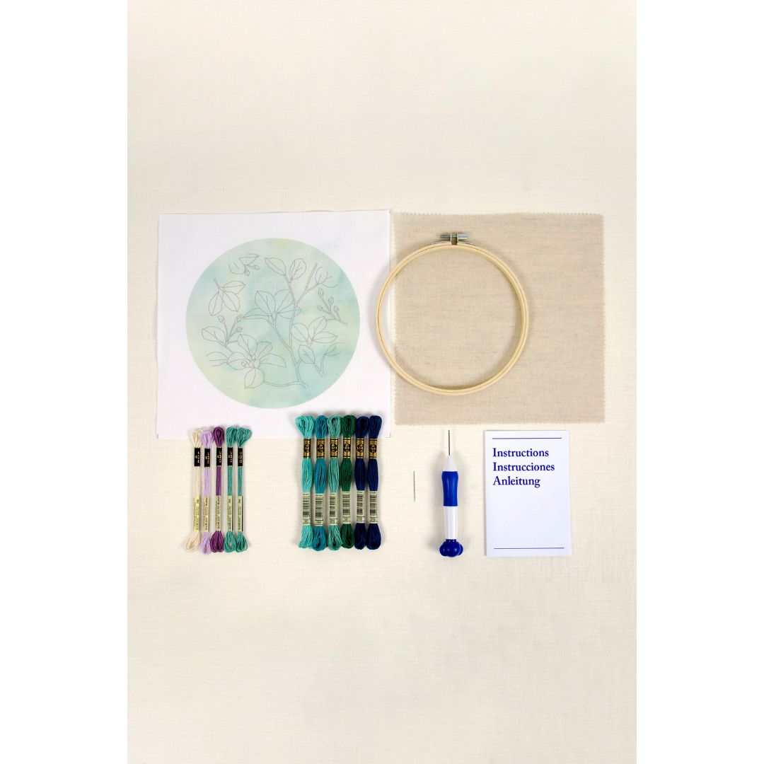 DMC Punch Needle Kit - The Designer Collection (Jungle Foliage by Nathalie Weinzaepflen)