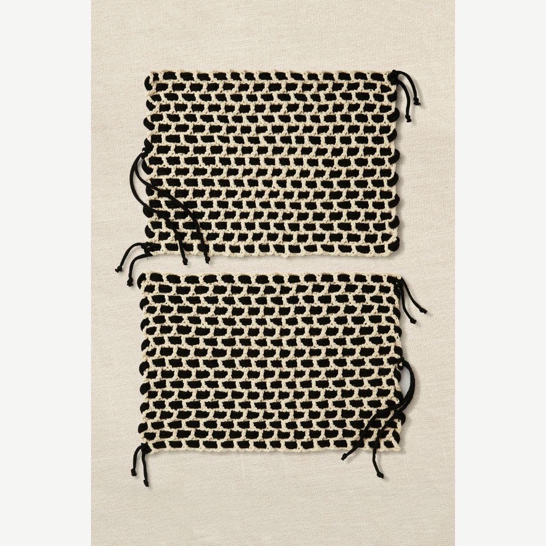 DMC Crochet Kit - Gift of Stitch (Monochrome Placemats)