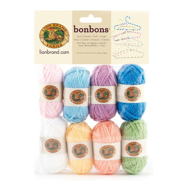 Lion Brand Bonbons Yarn Colour Pack (Pastels)