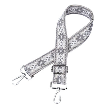 Handmayk Woven Fabric Bag Strap (Light Grey Star)