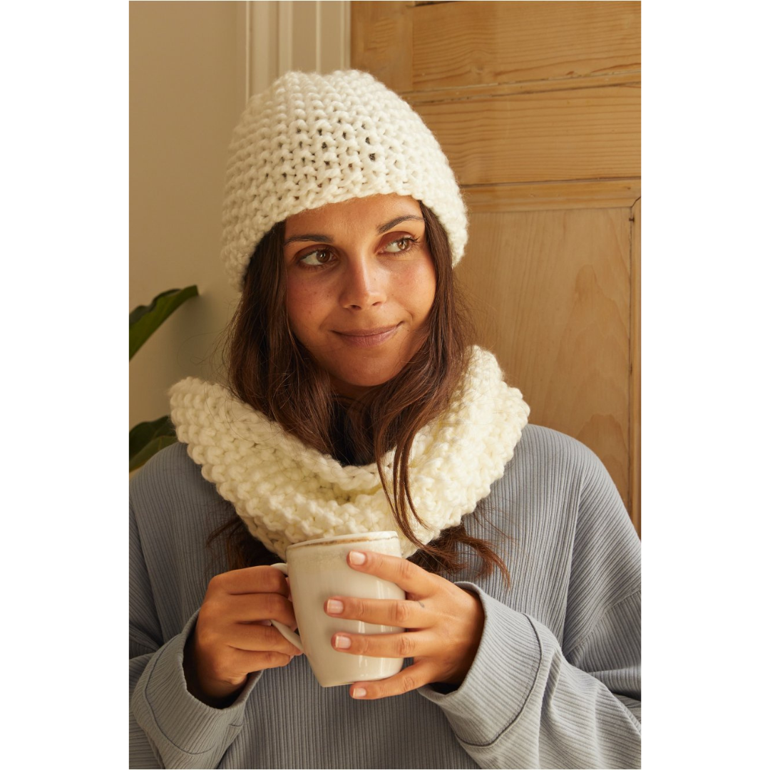 DMC Knitting Kit - Mindful Making (The Cosy Hat & Snood)