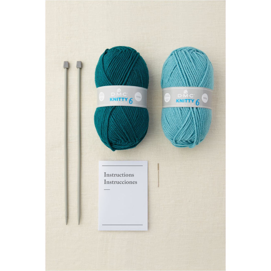 DMC Knitting Kit - Mindful Making (The Serene Scarf)