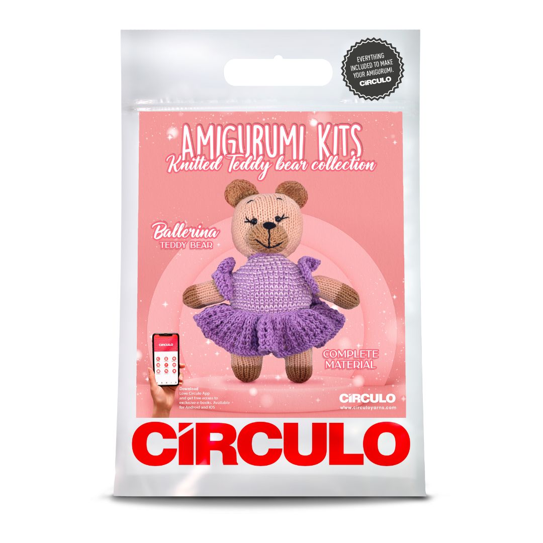 Circulo Amigurumi Kit - Knitted Teddy Bear Collection (Ballerina)