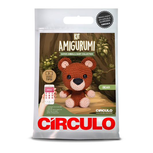 Circulo Amigurumi Kit - Safari Animals Baby Collection (Bear)