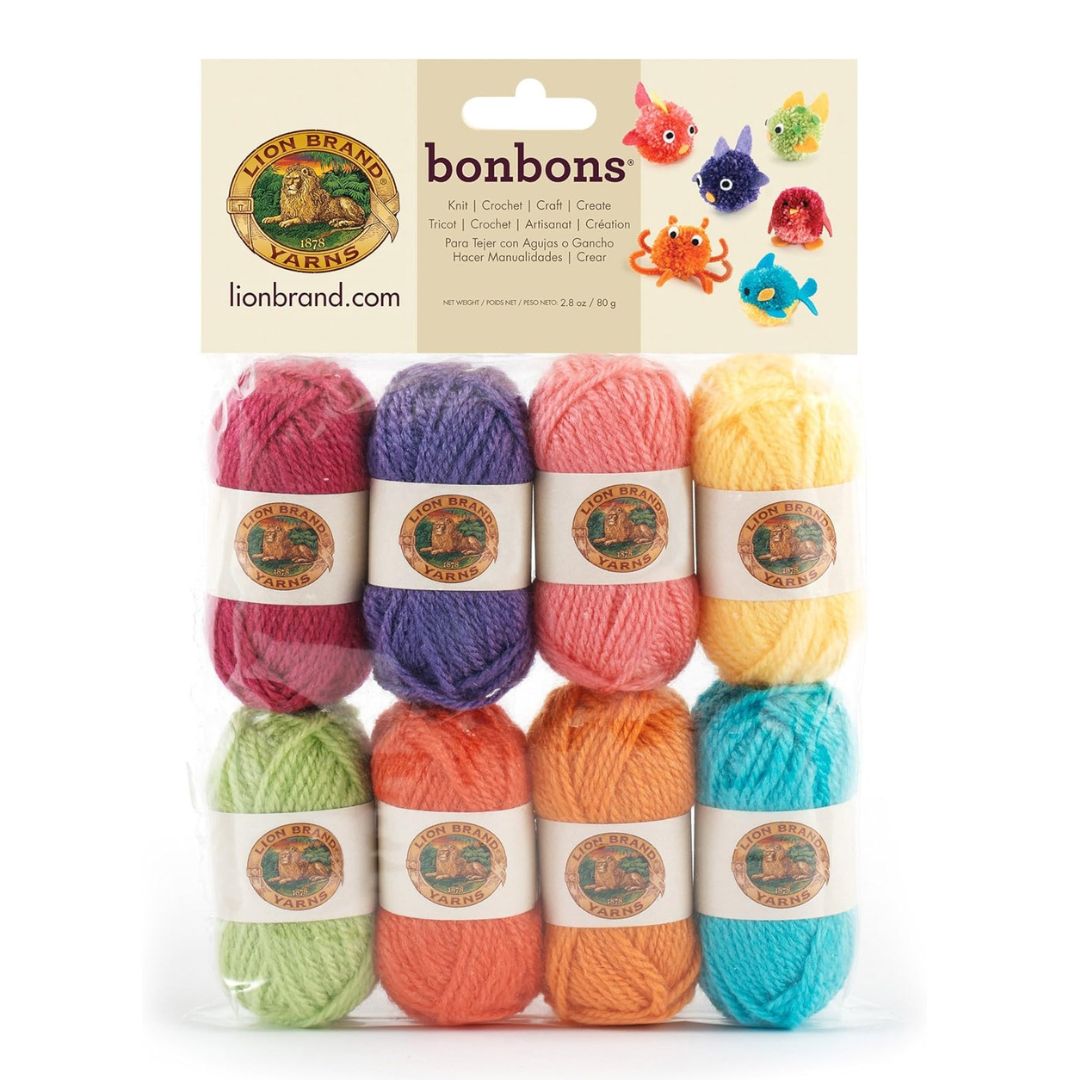 Lion Brand Bonbons Yarn Colour Pack (Brights)