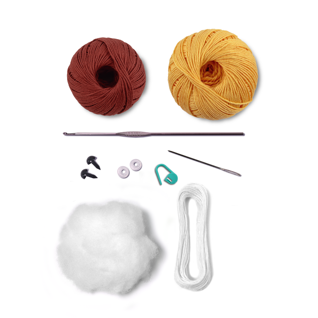 Circulo Amigurumi Kit - Safari Animals Baby Collection (Lion)