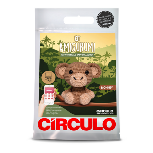 Circulo Amigurumi Kit - Safari Animals Baby Collection (Monkey)
