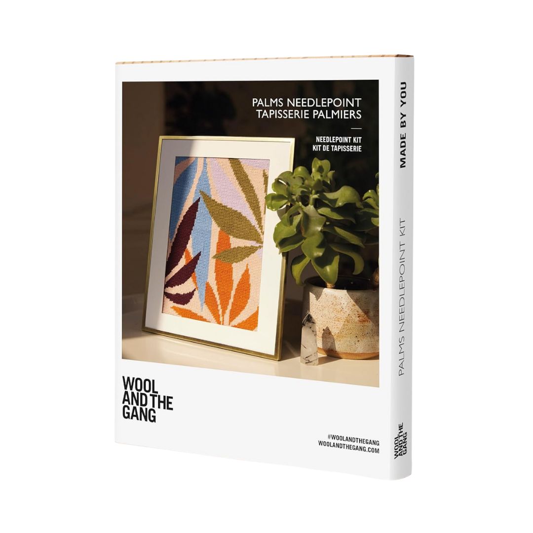 Wool and the Gang Tapestry Kit - Needlepoint (Palms)