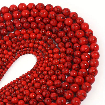 Handmayk Faux Stone Beads (Red Jasper)