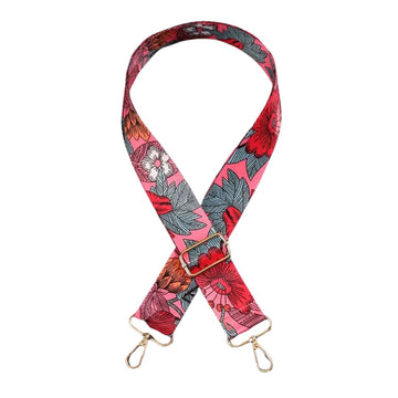 Handmayk Printed Fabric Bag Strap (Retro Pink)