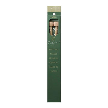Clover Takumi Premium Bamboo Single Point Knitting Needles (23cm)