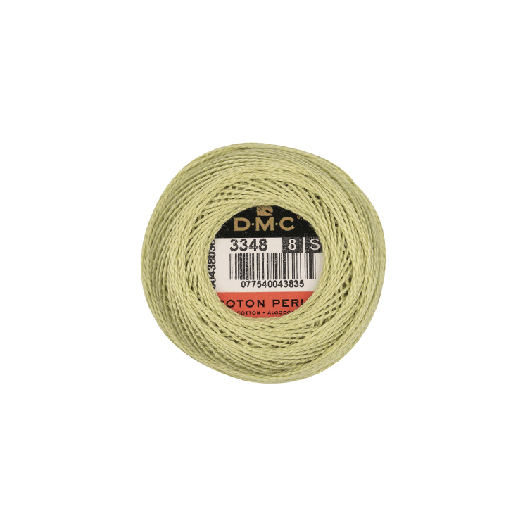 DMC Coton Perlé 8 Embroidery Thread (The Green Shades) (3348)