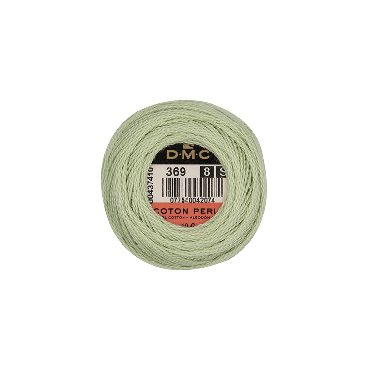 DMC Coton Perlé 8 Embroidery Thread (The Green Shades) (369)