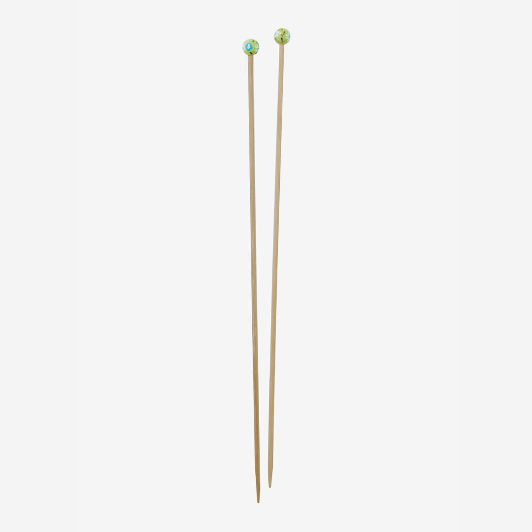 DMC Bamboo Single Point Knitting Needles (40cm) (4.5mm)