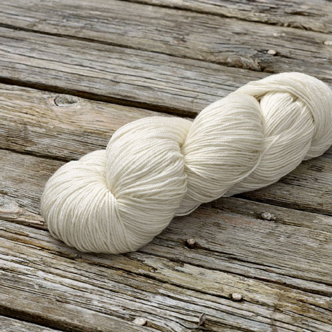 Hand-dyed Silk/Bamboo -- Natural (Undyed)