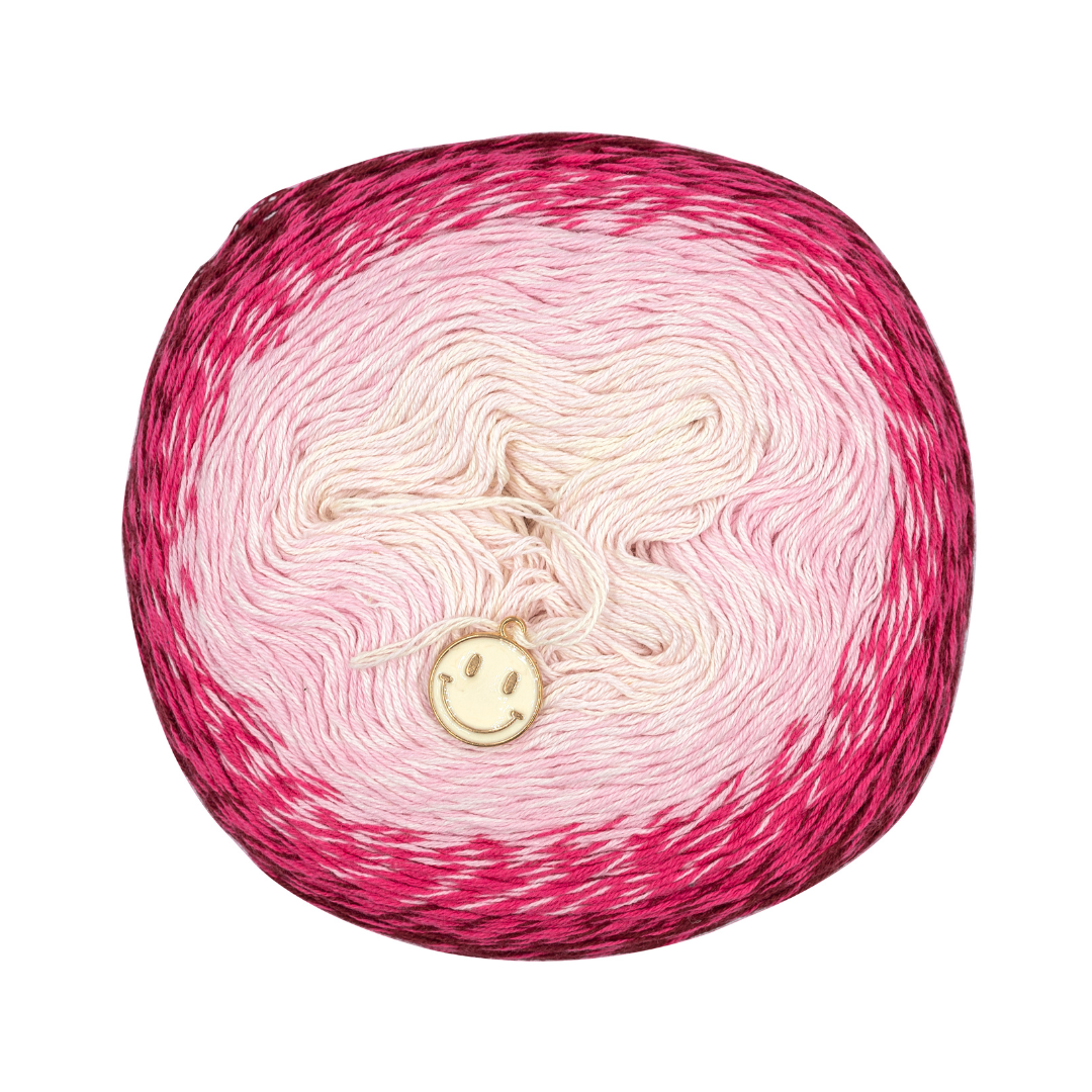 Handmayk Twirlicious Yarn (Perfect Pink Hummmmus)