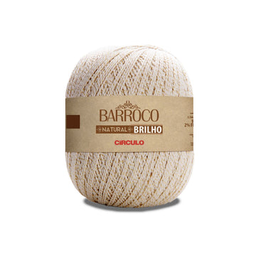 Circulo Barroco Natural Brilho Ouro 4/4 Yarn (20)