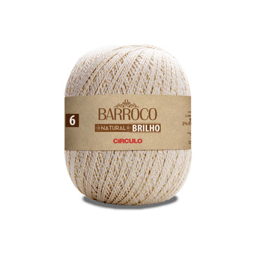 Circulo Barroco Natural Brilho Ouro 4/6 Yarn (20)