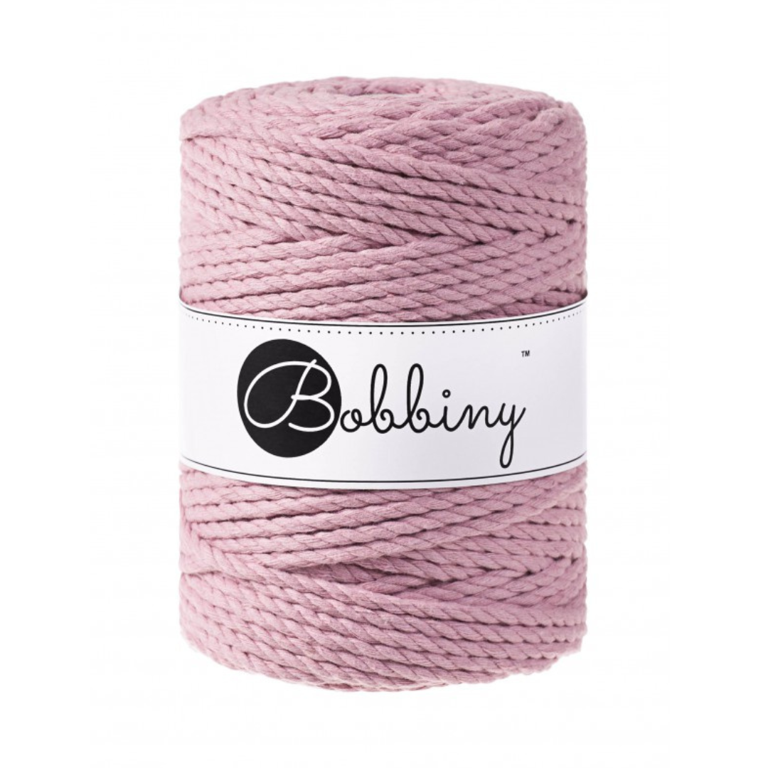 Bobbiny Macramé Rope (5mm) (Dusty Pink)
