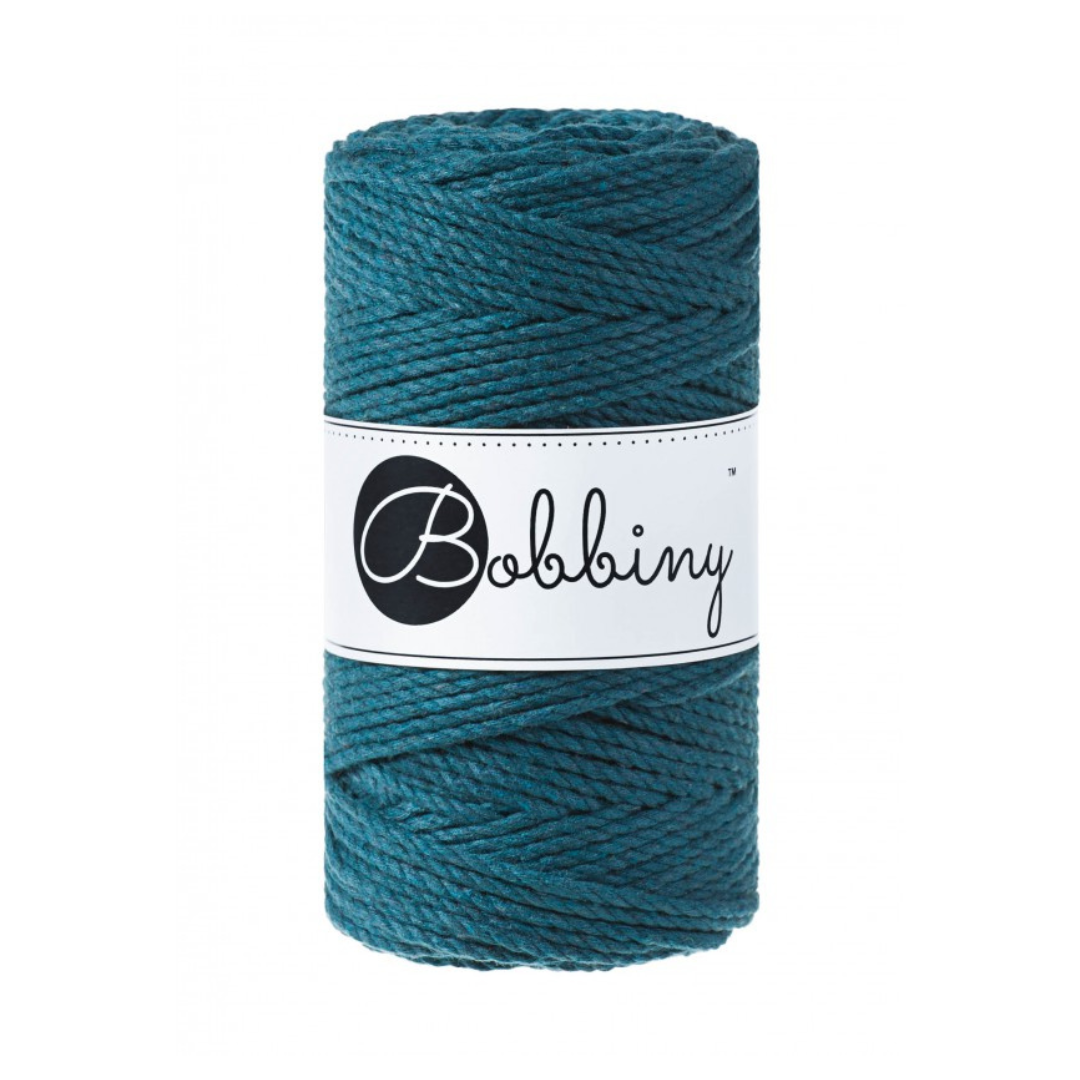 Bobbiny Macramé Rope (3mm) (Peacock Blue)
