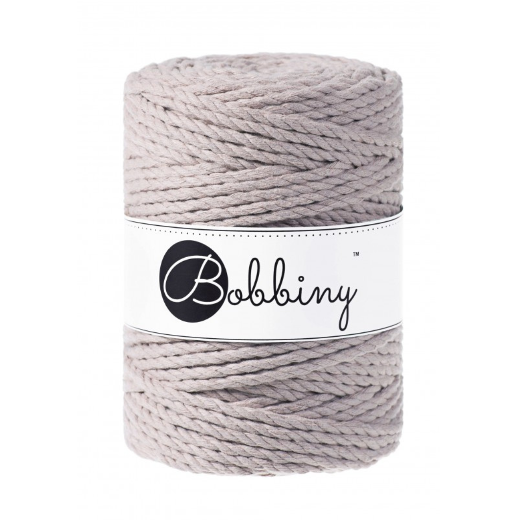 Bobbiny Macramé Rope (5mm) (Pearl)