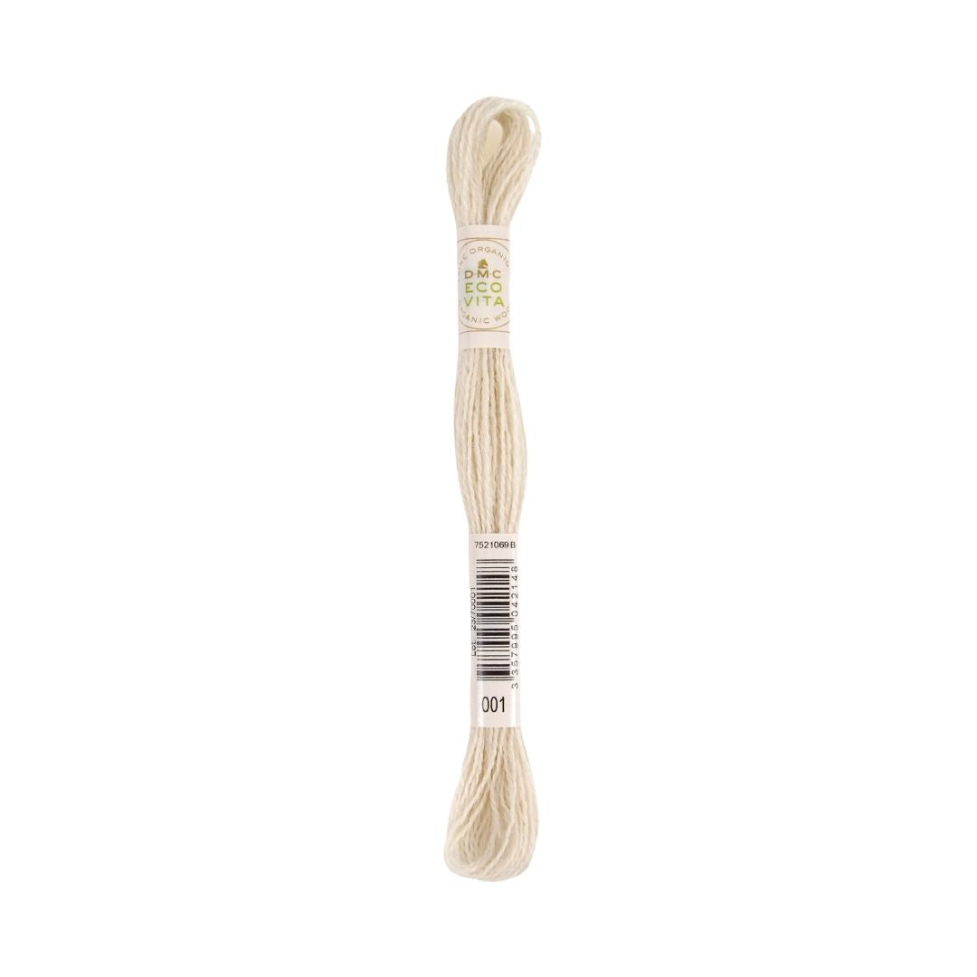 DMC Eco Vita Naturally Dyed Organic Wool Embroidery Thread (001)