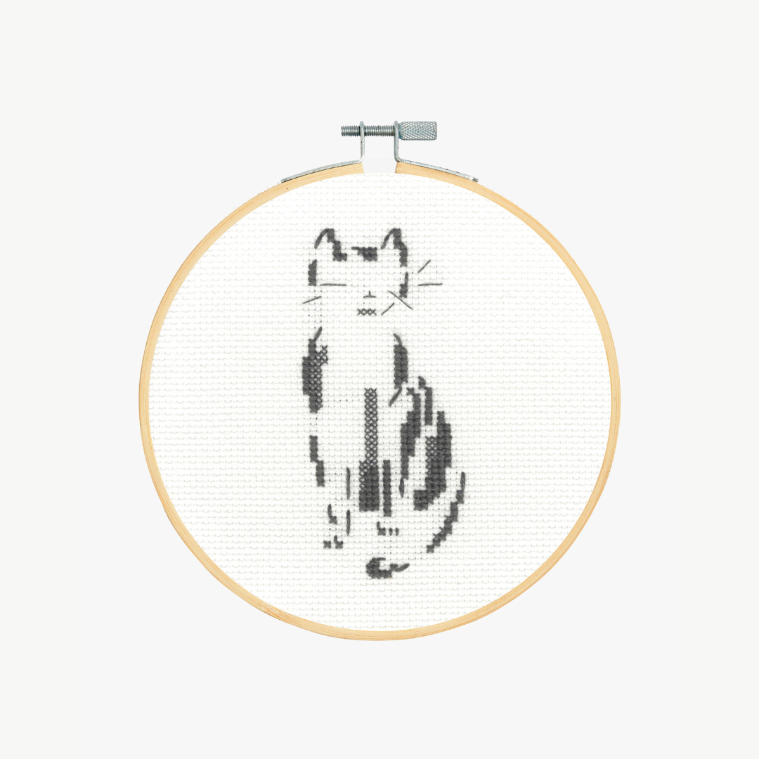 DMC Cross Stitch Kit - Our Friends The Cats (Pensive Cat)