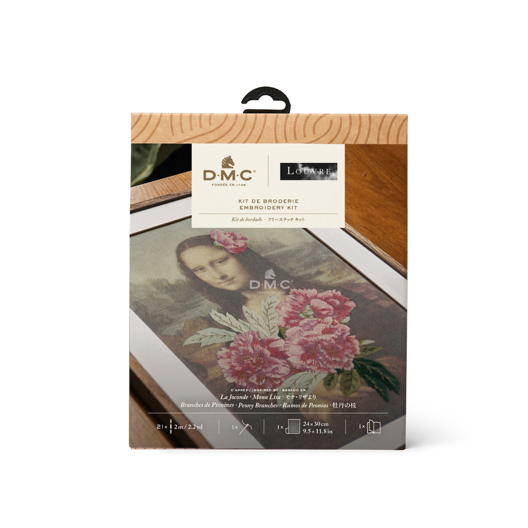 Copy of DMC Bookmark Embroidery Kit - The Louvre Collection (Mona Lisa x Peony Branches)