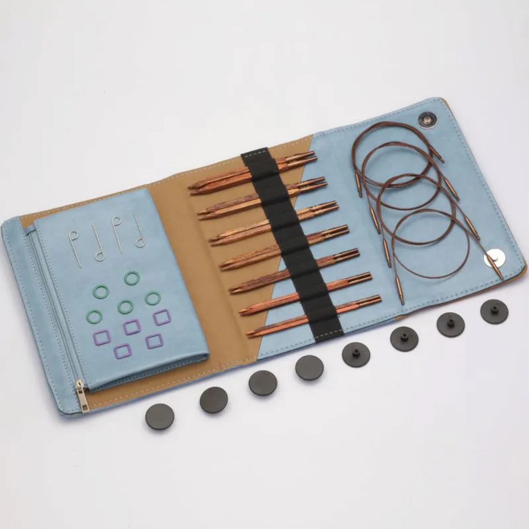 KnitPro Ginger Cubics Normal Interchangeable Circular Knitting Needles Set (13cm)