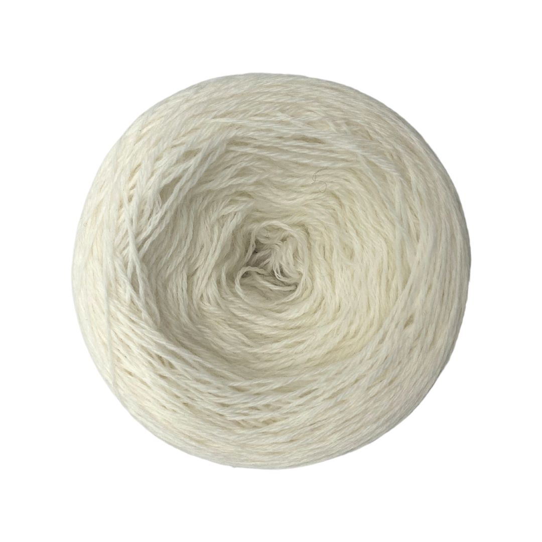 Handmayk Pure Wool Lace Yarn (White)