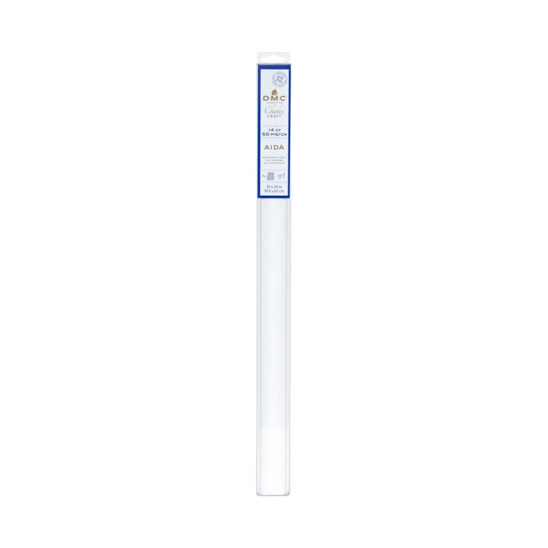 DMC Aida 14ct Fabric (Pre-Cut) (Blanc)