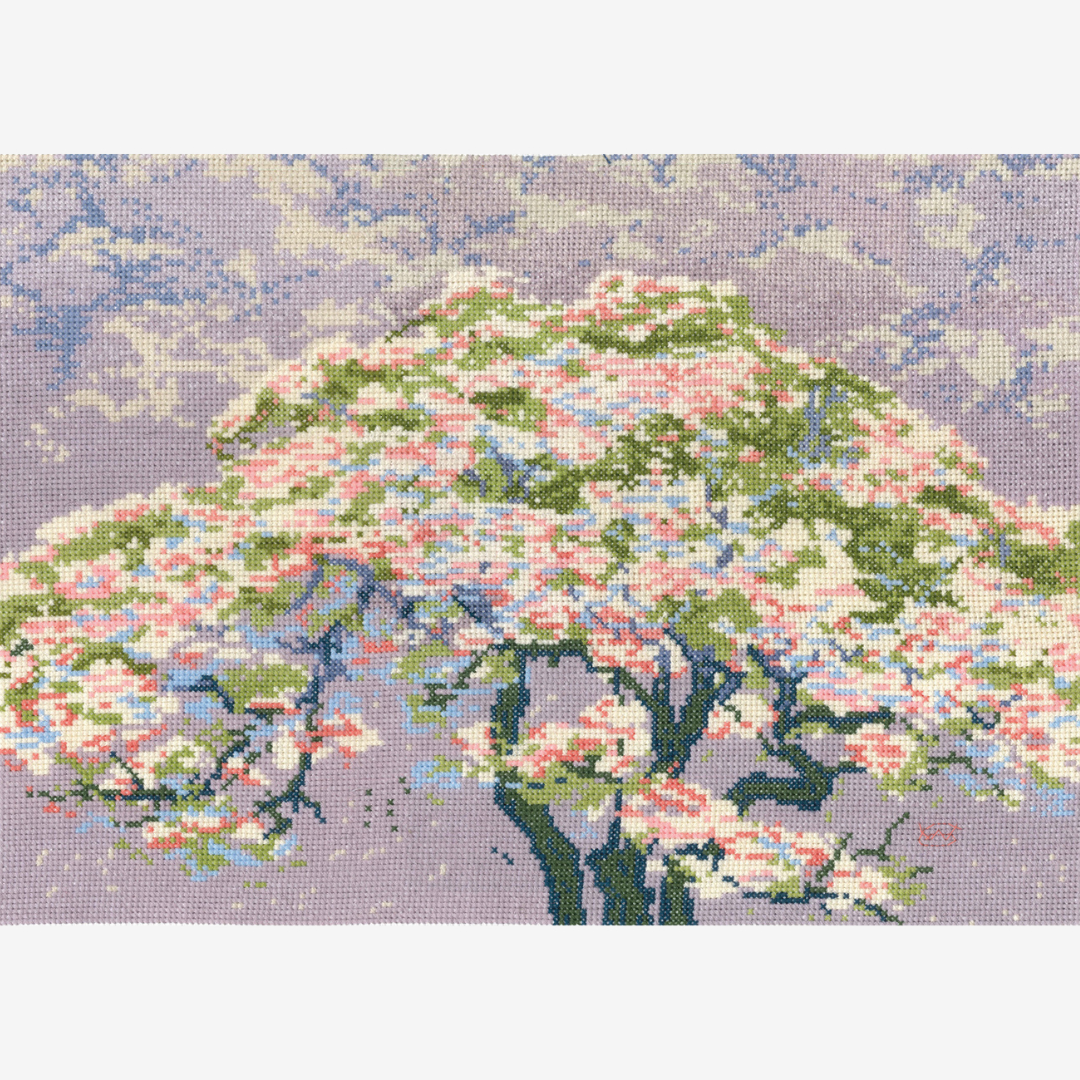DMC Cross Stitch Kit - The British Museum (Cherry Blossom)