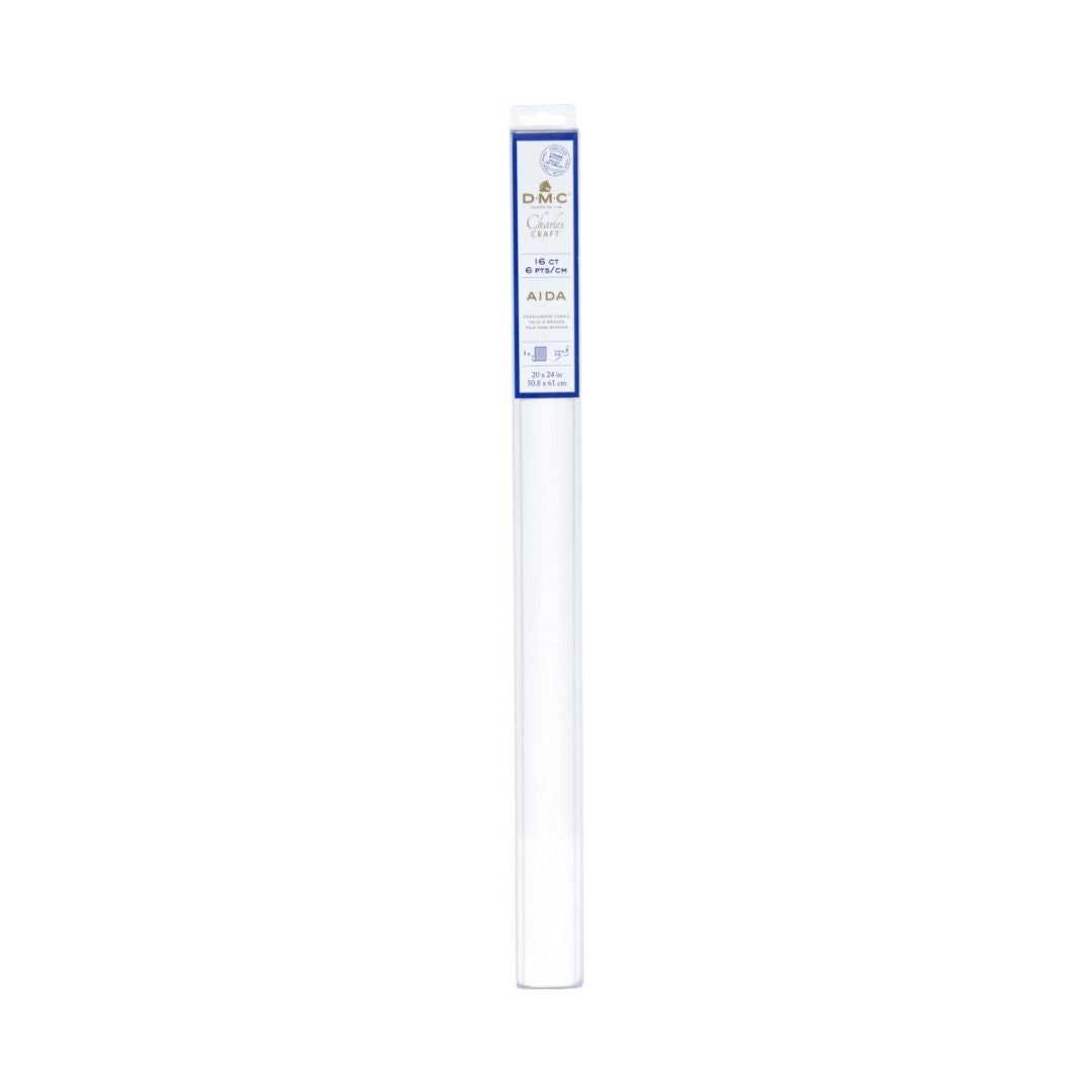 DMC Aida 16ct Fabric (Pre-Cut) (Blanc)