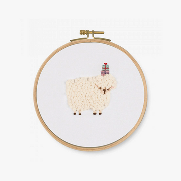 DMC Printed Embroidery Kit - Goofy Animals (For You! Sheep)