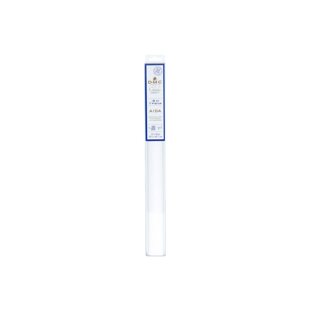 DMC Aida 18ct Fabric (Pre-Cut) (Blanc)