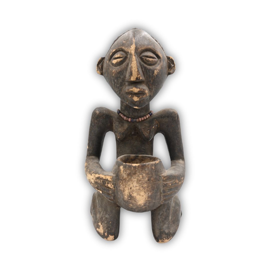 African Tribal Wooden Offering Figure