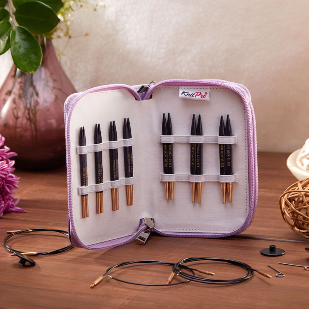 KnitPro J'Adore Cubics Interchangeable Circular Knitting Needles Set (10cm)