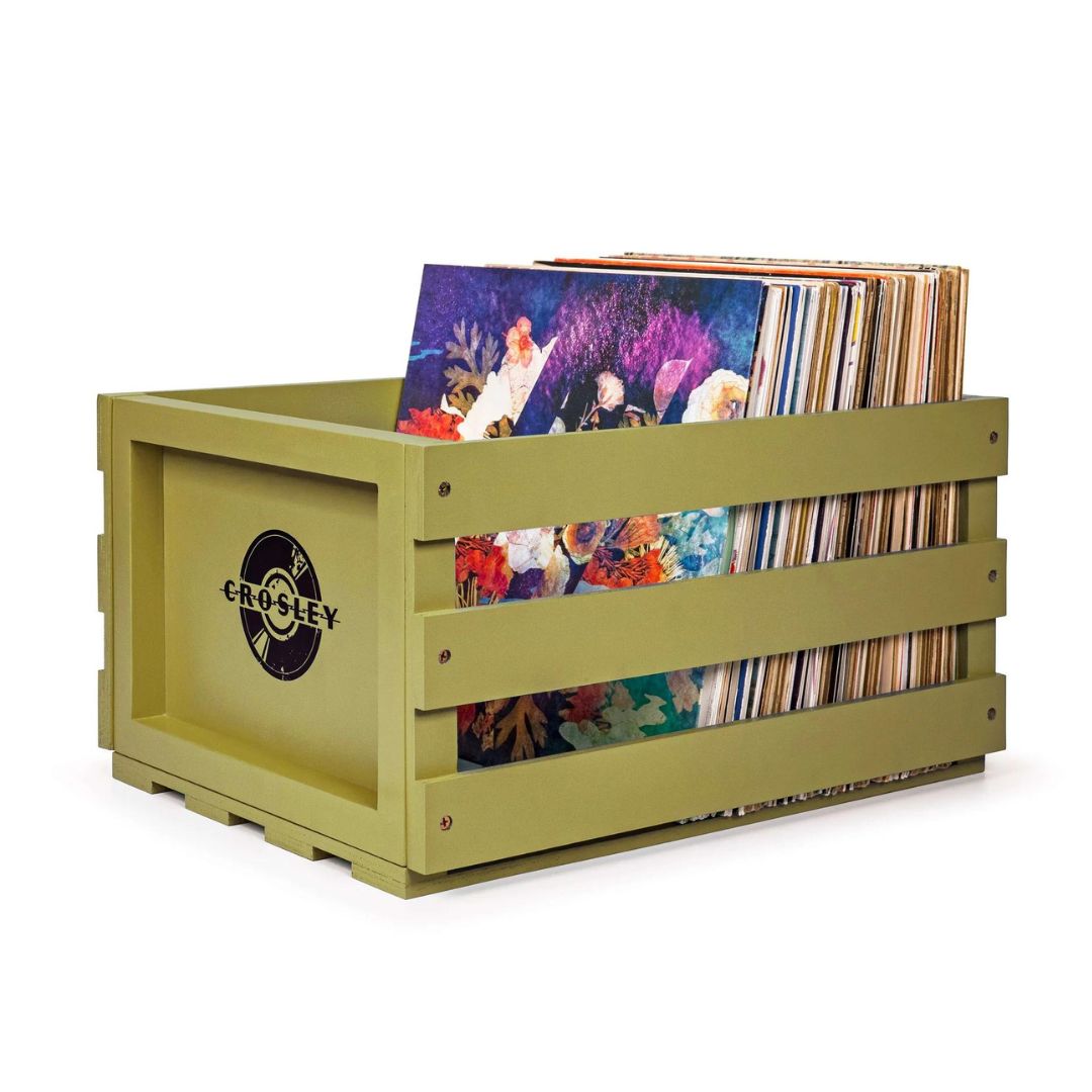 Crosley Vinyl Record Storage Crate (Sage)