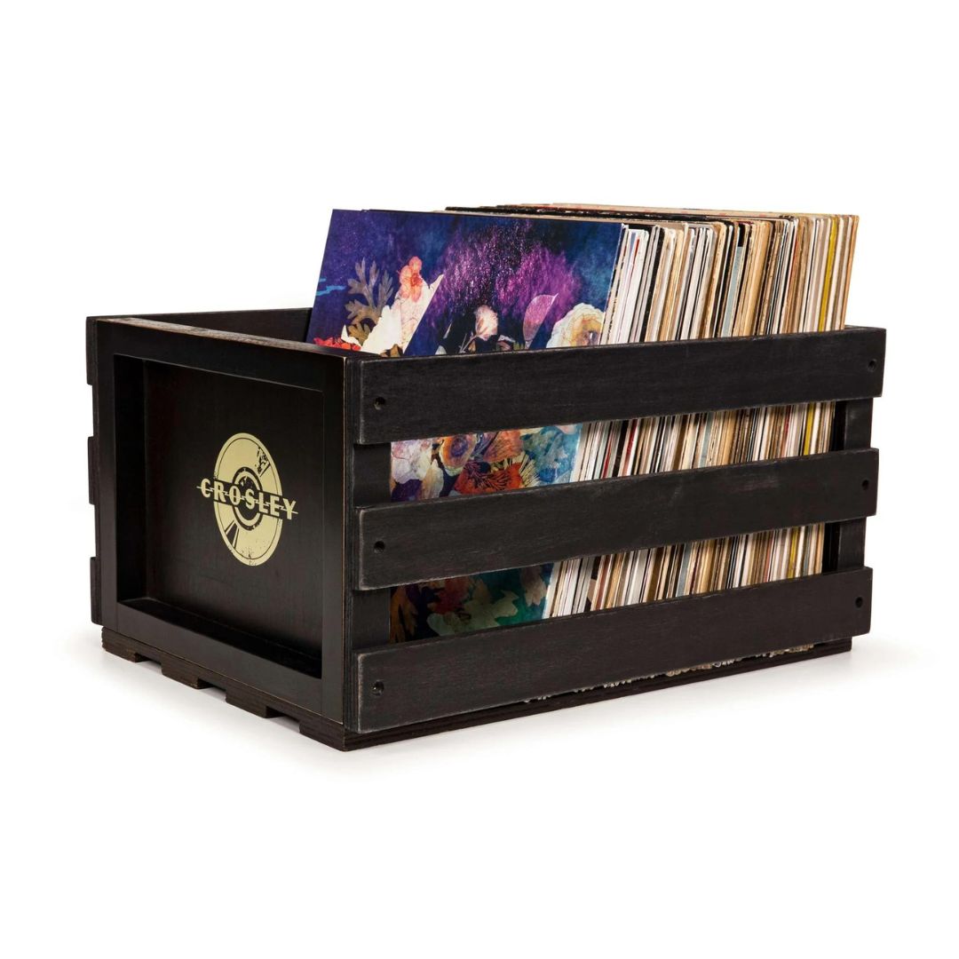 Crosley Vinyl Record Storage Crate (Black)