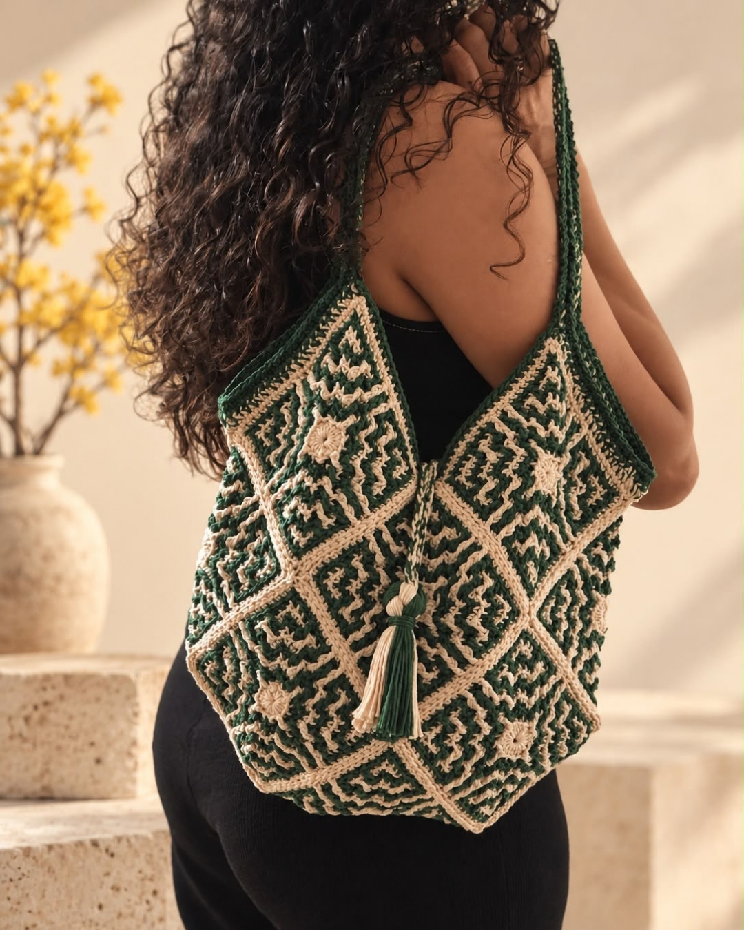 Mosaic Crochet Bag Workshop with Artist Marília Luz