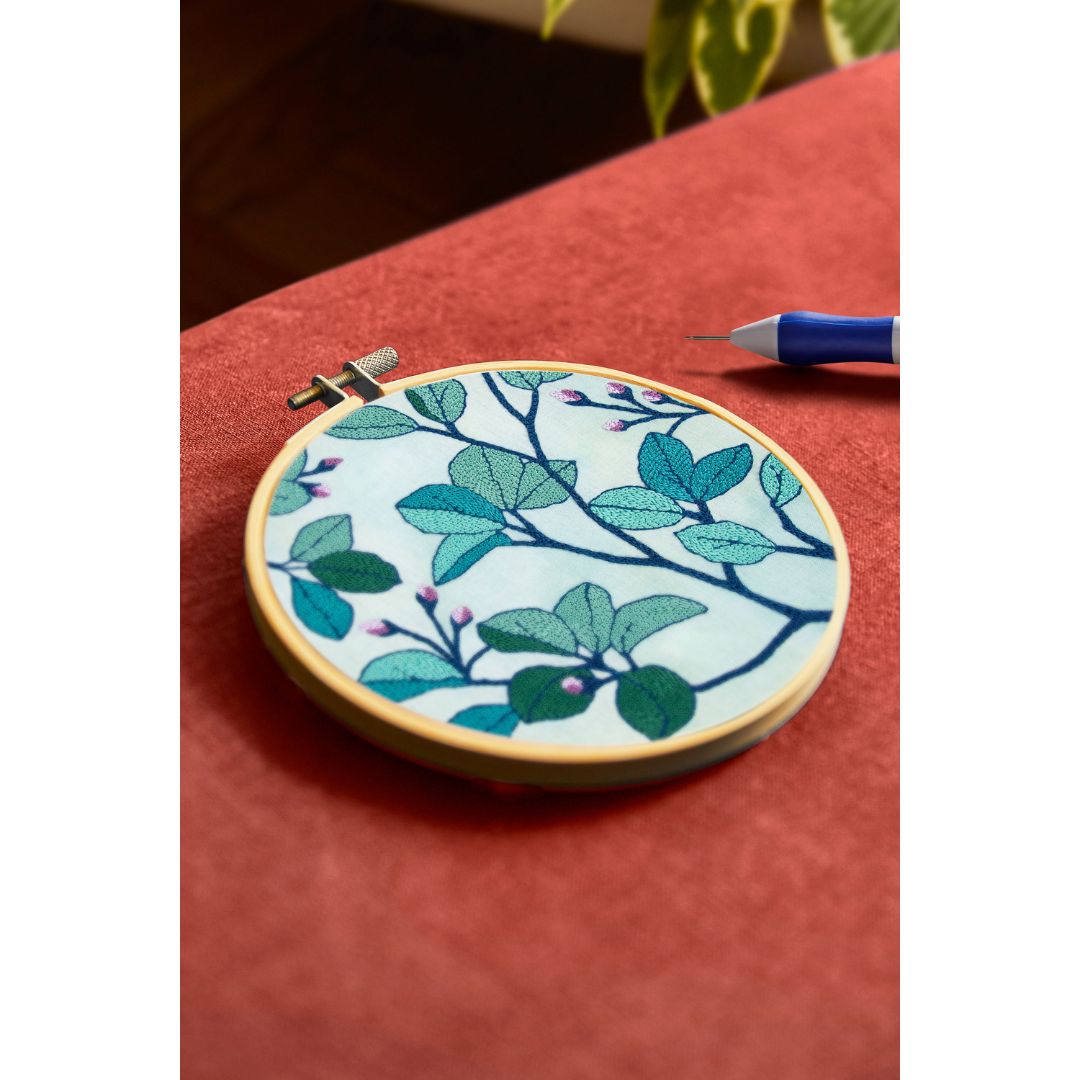 DMC Punch Needle Kit - The Designer Collection (Jungle Foliage by Nathalie Weinzaepflen)
