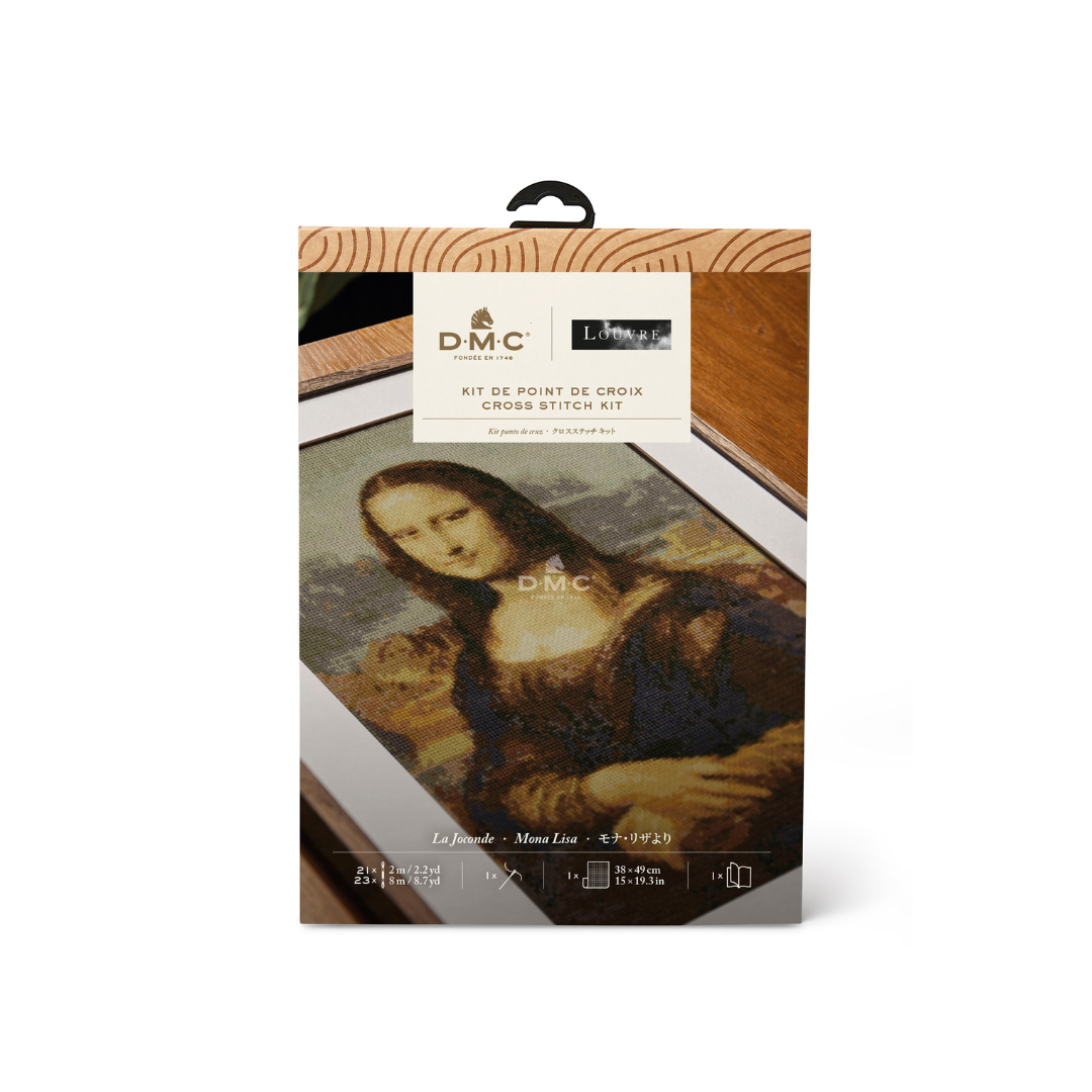 DMC Cross Stitch Kit - The Louvre Collection (Mona Lisa)
