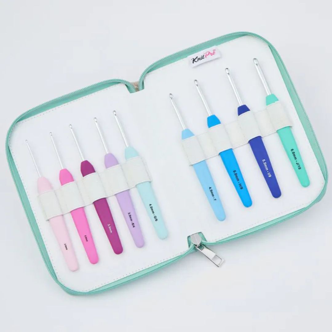 KnitPro Waves Deluxe Single Ended Crochet Hook Set
