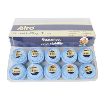 Airo Polyester Embroidery Thread Colour Pack (Pack of 10) (3325)